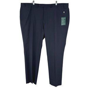 Lauren Ralph Lauren Ultraflex Dress Pants 48X32 Navy Blue Wool Blend NWT PT-2474